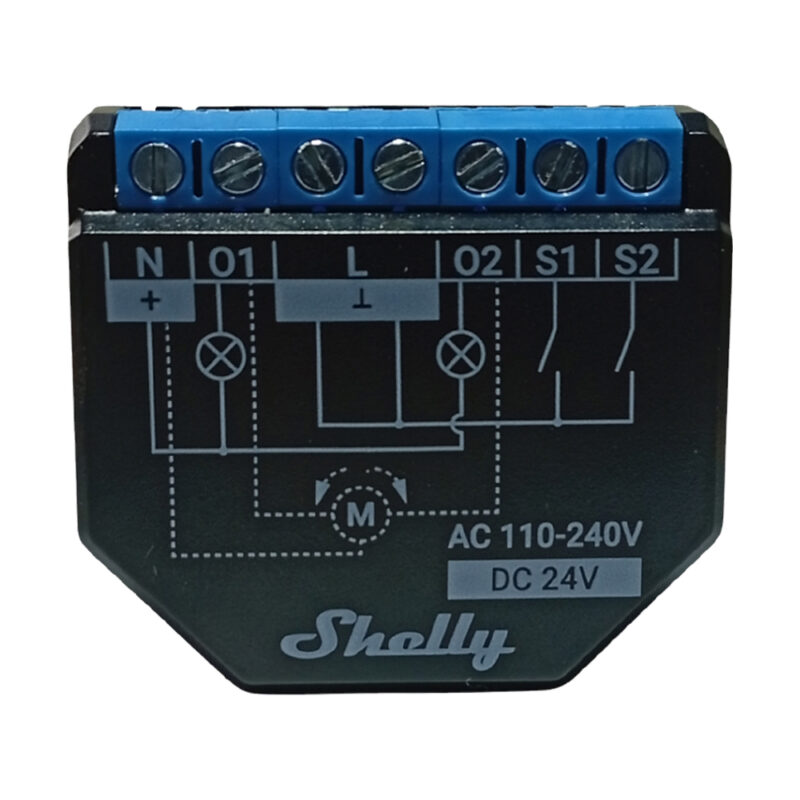 Shelly, Relé Inteligente dos canales para iluminación con monitoreo de consumo eléctrico