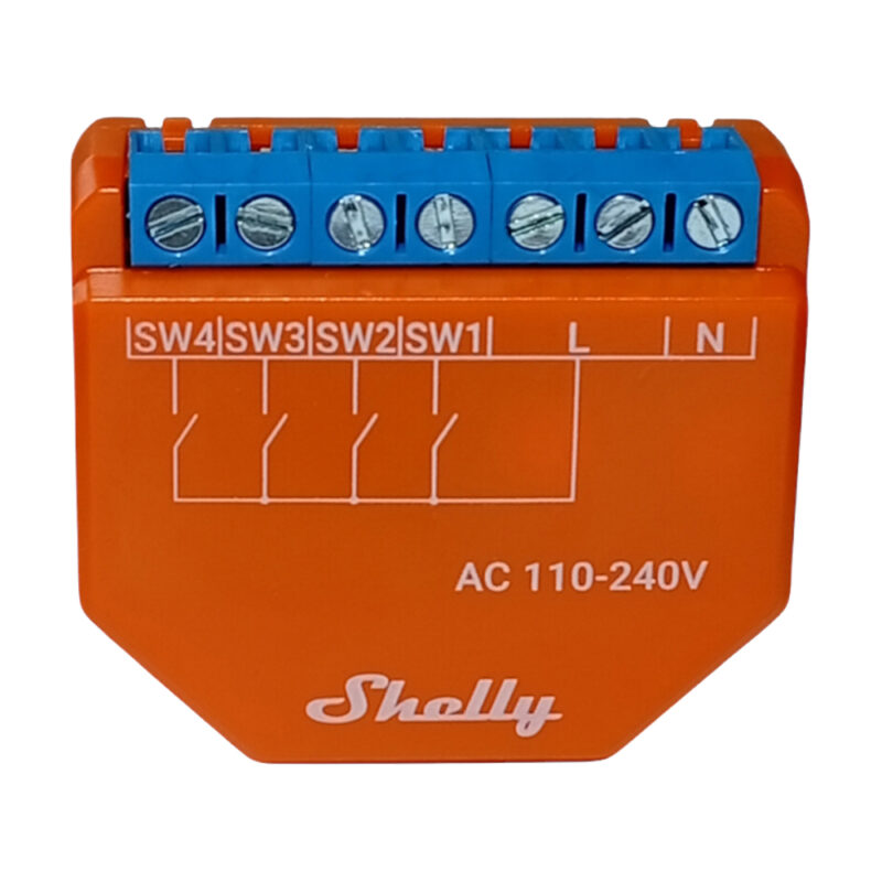 Shelly, Relé Inteligente cuatro canales digitales para control de escenas